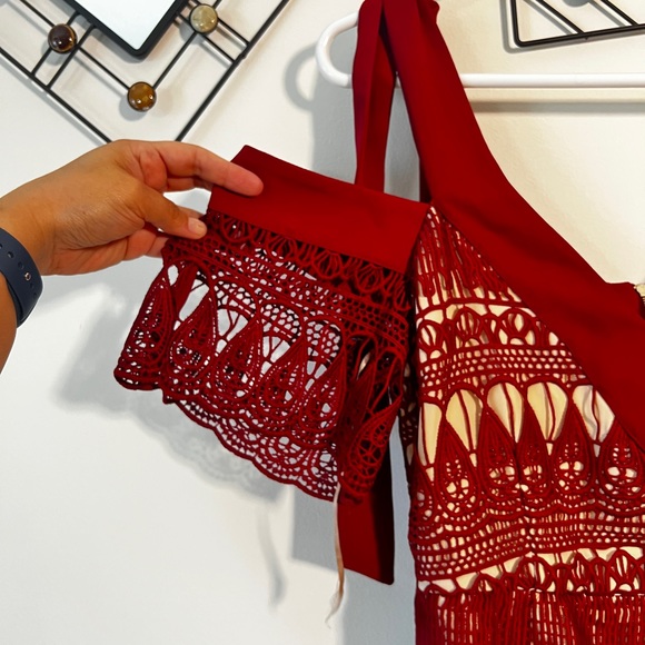 Keepsake “Walk on by Mini” dress - berry red - Picture 3 of 5